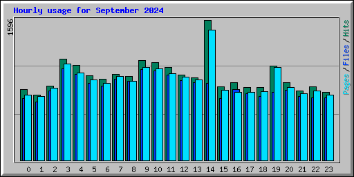 Hourly usage for September 2024