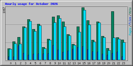 Hourly usage for October 2026