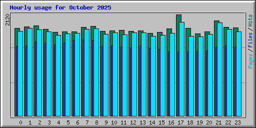 Hourly usage for October 2025
